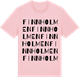 Pink Cotton t-shirt med Finnholmen ordlek t-shirt