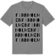 Mid Heather Gray t-shirt med Finnholmen ordlek t-shirt