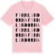 Pink Cotton t-shirt med Finnlindorna ordlek t-shirt