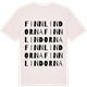 Vintage White t-shirt med Finnlindorna ordlek t-shirt