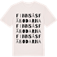 Vintage White t-shirt med Finnsåsfäbodarna ordlek t-shirt