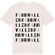 Vintage White t-shirt med Finnvallen ordlek t-shirt