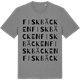 Mid Heather Gray t-shirt med Fiskbäcken ordlek t-shirt