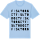 Blue Soul t-shirt med Fisktorget ordlek t-shirt