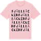 Pink Cotton t-shirt med Fjällbäcken ordlek t-shirt