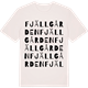 Vintage White t-shirt med Fjällgården ordlek t-shirt