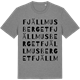 Mid Heather Gray t-shirt med Fjällmusberget ordlek t-shirt