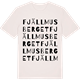 Vintage White t-shirt med Fjällmusberget ordlek t-shirt