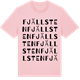 Pink Cotton t-shirt med Fjällsten ordlek t-shirt