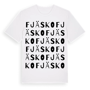 Fjäsko ordlek t-shirt – ekologisk bomull t-shirt från Pinshirt