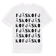 Fjäsko ordlek t-shirt