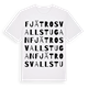 Fjätrosvallstugan ordlek t-shirt