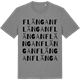 Mid Heather Gray t-shirt med Flängan ordlek t-shirt