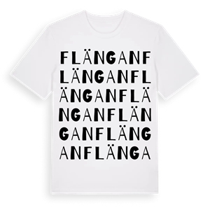 Flängan ordlek t-shirt – ekologisk bomull t-shirt från Pinshirt