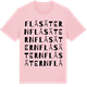 Pink Cotton t-shirt med Flåsätern ordlek t-shirt