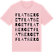 Pink Cotton t-shirt med Flatberget ordlek t-shirt