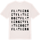 Vintage White t-shirt med Flatberget ordlek t-shirt