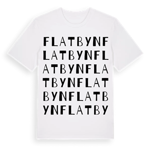 Flatbyn ordlek t-shirt – ekologisk bomull t-shirt från Pinshirt