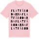 Pink Cotton t-shirt med Flatfäbodarna ordlek t-shirt