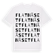 White t-shirt med Flatnäset ordlek t-shirt
