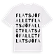 Flatsjöfallet ordlek t-shirt