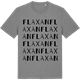 Mid Heather Gray t-shirt med Flaxan ordlek t-shirt