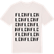 Vintage White t-shirt med Flen ordlek t-shirt