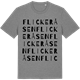 Mid Heather Gray t-shirt med Flickeråsen ordlek t-shirt