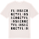 Vintage White t-shirt med Flinsberget ordlek t-shirt