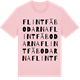 Pink Cotton t-shirt med Flintfäbodarna ordlek t-shirt