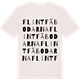 Vintage White t-shirt med Flintfäbodarna ordlek t-shirt