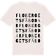 Vintage White t-shirt med Flobergets fäbodar ordlek t-shirt