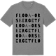 Mid Heather Gray t-shirt med Floda-Orsberget ordlek t-shirt