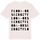 Vintage White t-shirt med Floda-Orsberget ordlek t-shirt