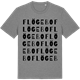 Mid Heather Gray t-shirt med Flögebo ordlek t-shirt