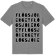Mid Heather Gray t-shirt med Flögsjöberget ordlek t-shirt