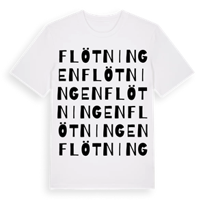 Flötningen ordlek t-shirt – ekologisk bomull t-shirt från Pinshirt