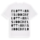 White t-shirt med Flottarnäsudden ordlek t-shirt