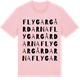 Pink Cotton t-shirt med Flygargårdarna ordlek t-shirt
