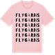 Pink Cotton t-shirt med Flygarns ordlek t-shirt