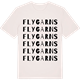 Vintage White t-shirt med Flygarns ordlek t-shirt
