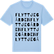 Blue Soul t-shirt med Flyttjegården ordlek t-shirt