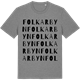 Mid Heather Gray t-shirt med Folkarbyn ordlek t-shirt