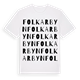 Folkarbyn ordlek t-shirt