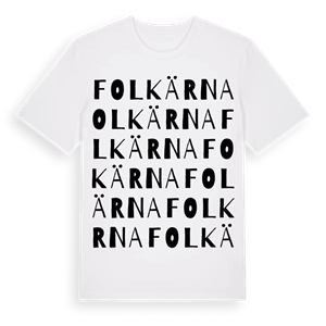 Folkärna ordlek t-shirt – ekologisk bomull t-shirt från Pinshirt