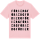 Pink Cotton t-shirt med Förberg ordlek t-shirt