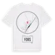 White t-shirt med Fors t-shirt