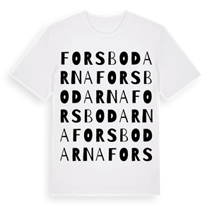 Forsbodarna ordlek t-shirt – ekologisk bomull t-shirt från Pinshirt