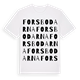 White t-shirt med Forsbodarna ordlek t-shirt