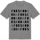 Mid Heather Gray t-shirt med Forsbodarna ordlek t-shirt